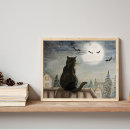 Search for black cat posters Halloween