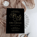 Search for gold and black party invitations Script