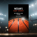 Search for basketball baby shower invitations Black