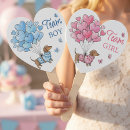 Search for heart shaped hand fans Gender reveal