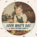 Search for funny party stickers Milestone birthday