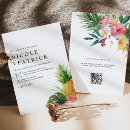 Search for pineapple wedding invitations Tropical