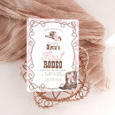 Search for cow print invitations First rodeo