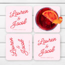 Search for pink coasters Pink and red