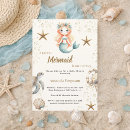Search for mermaid baby shower invitations Ocean animals
