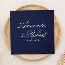 Search for navy blue wedding guest books Modern