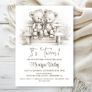 Search for teddy bear twin shower invitations Boy twins