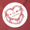 Search for red initial stickers Couple