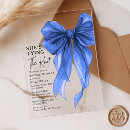 Search for something blue for bride Blue bow bridal shower