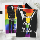 Search for gay pride wedding save the dates Mr and mr