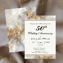Search for golden wedding anniversary invitations Gold 50th anniversary
