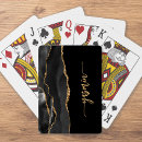 Search for black and gold playing cards Chic