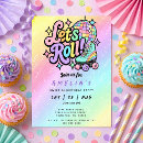 Search for skates birthday invitations Colourful