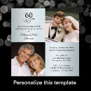 Search for diamond wedding anniversary invitations 60th anniversary party