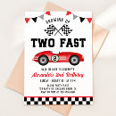 Search for vintage race car birthday invitations Boy 2nd birthday