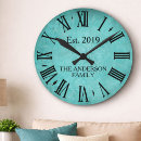 Search for teal clocks Rustic