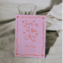 Search for love is in the air invitations Hearts