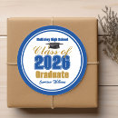 Search for blue and gold graduation stickers Graduate