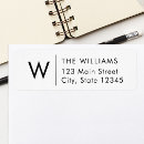 Search for modern family return address labels Black and white