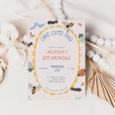 Search for insect birthday invitations One cute bug