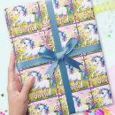 Search for unicorn birthday wrapping paper Whimsical