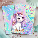 Search for unicorn birthday invitations Stars