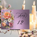 Search for purple table cards Boho