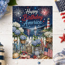Search for american flag birthday cards Fourth of july