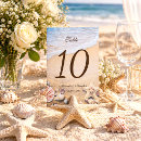 Search for starfish wedding table cards Beach table numbers