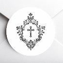 Search for black and white cross stickers Religious