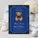 Search for plaid baby boy shower invitations We can bearly wait