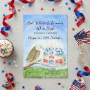 Search for fourth of july birthday invitations Red white and blue