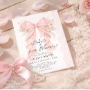 Search for baby girl shower invitations Blush pink bow