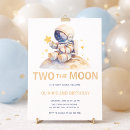 Search for two the moon birthday invitations Two year old