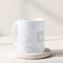 Search for marbled mugs White marble