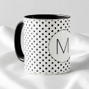 Search for black and white polka dots mugs Cute