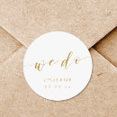 Search for we do wedding stickers Gold