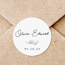 Search for modern foliage wedding stickers Botanical