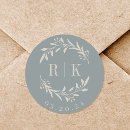 Search for elegant save the date stickers Initial