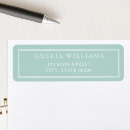 Search for turquoise return address labels Simple