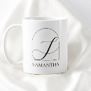 Search for initial s mugs Black and white