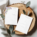 Search for lilac wedding programs Order of ceremony