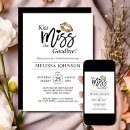 Search for kiss the miss goodbye invitations Modern
