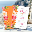 Search for pool graduation invitations Tropical