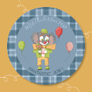 Search for party clown stickers Blue