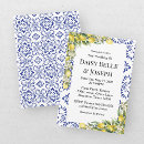 Search for mosaic wedding invitations Mediterranean