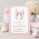 Search for gingham baby shower invitations Coquette