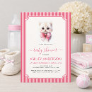 Search for kitten baby shower invitations Cat