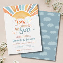 Search for here comes the son invitations Bohemian