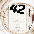 Search for 42nd birthday invitations Elegant